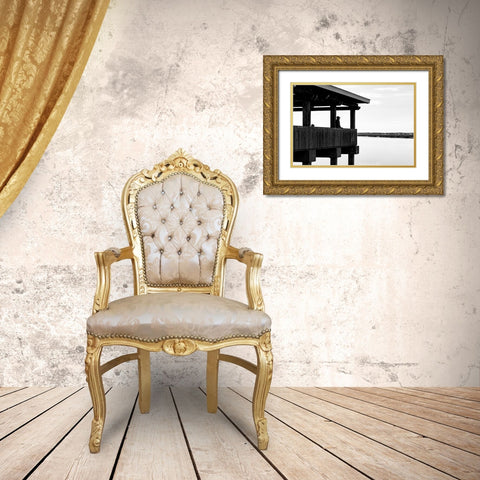 The Tourist Gold Ornate Wood Framed Art Print with Double Matting by Malone, Will