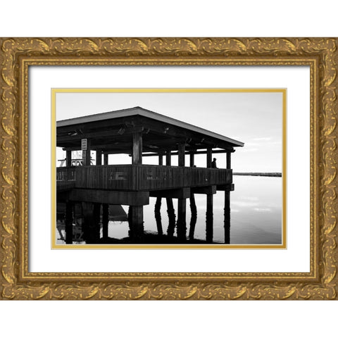 The Tourist 2 Gold Ornate Wood Framed Art Print with Double Matting by Malone, Will