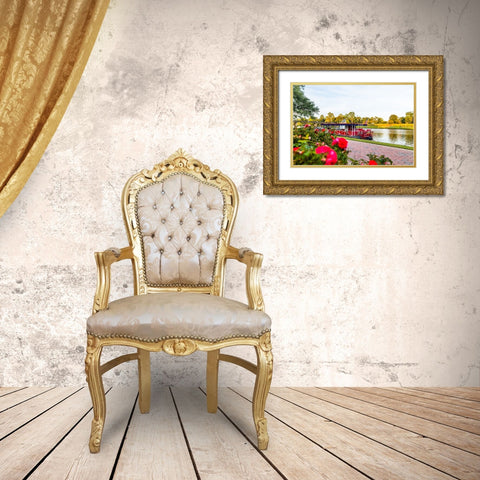 Cane River Queen Gold Ornate Wood Framed Art Print with Double Matting by Malone, Will