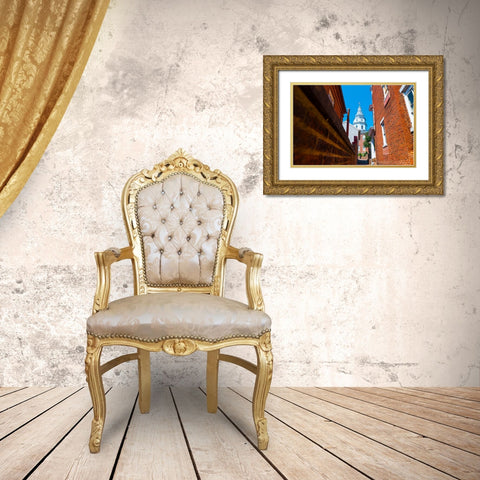 Capital Alley Gold Ornate Wood Framed Art Print with Double Matting by Malone, Will