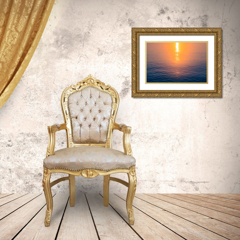 Morning Sun Gold Ornate Wood Framed Art Print with Double Matting by Malone, Will