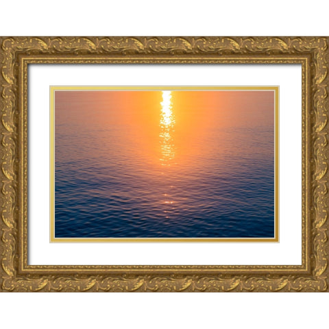 Morning Sun Gold Ornate Wood Framed Art Print with Double Matting by Malone, Will