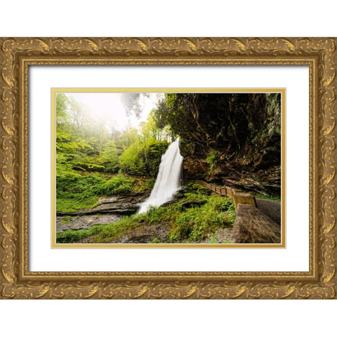 Dry Falls 3 Gold Ornate Wood Framed Art Print with Double Matting by Malone, Will