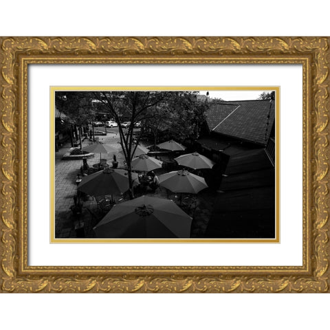 Lunch Gold Ornate Wood Framed Art Print with Double Matting by Malone, Will