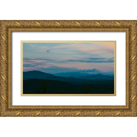 Smokey Morning Gold Ornate Wood Framed Art Print with Double Matting by Malone, Will