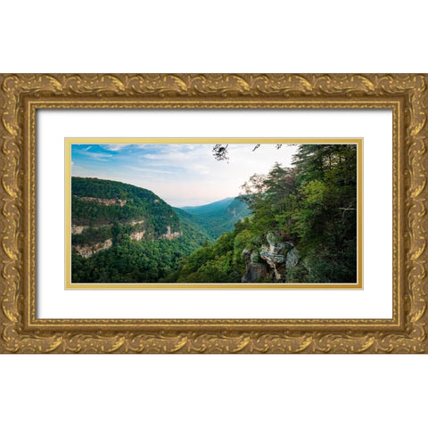 Cloudland Gold Ornate Wood Framed Art Print with Double Matting by Malone, Will