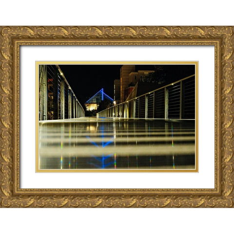 Golden Trail Gold Ornate Wood Framed Art Print with Double Matting by Malone, Will