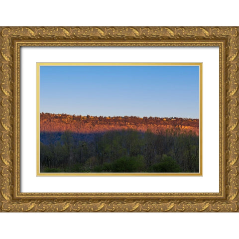 Sunset Lookout Valley Gold Ornate Wood Framed Art Print with Double Matting by Malone, Will