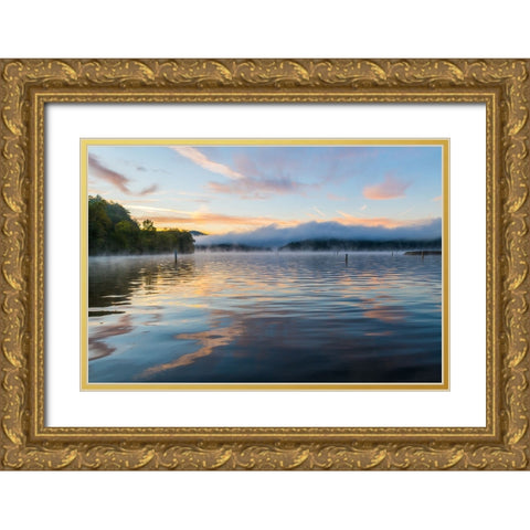 Rainbow Ocoee Gold Ornate Wood Framed Art Print with Double Matting by Malone, Will