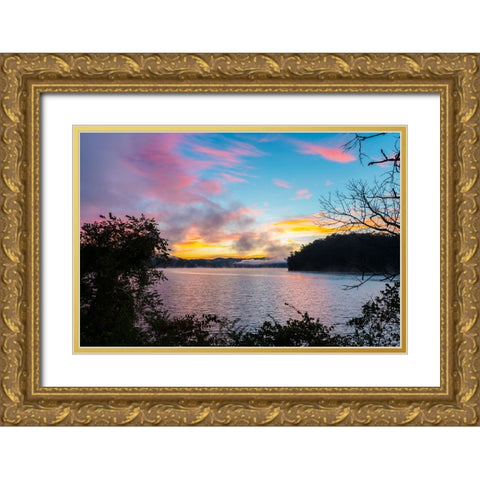 Rainbow Ocoee 2 Gold Ornate Wood Framed Art Print with Double Matting by Malone, Will