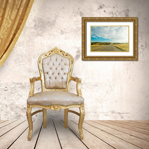 Hill Country  Gold Ornate Wood Framed Art Print with Double Matting by Malone, Will