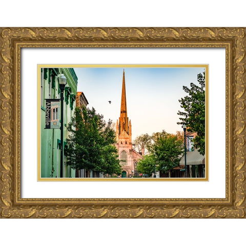 Trinity Gold Ornate Wood Framed Art Print with Double Matting by Malone, Will