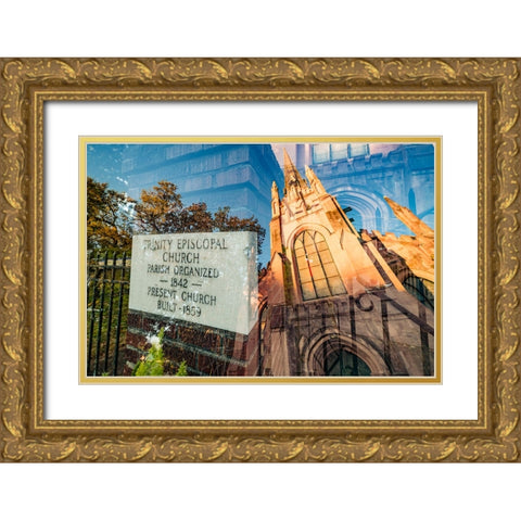 Trinity 2 Gold Ornate Wood Framed Art Print with Double Matting by Malone, Will