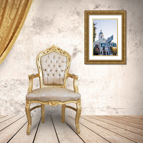 Park Street 2 Gold Ornate Wood Framed Art Print with Double Matting by Malone, Will