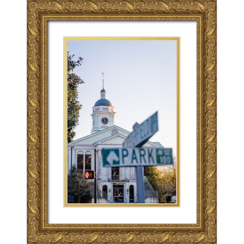 Park Street 2 Gold Ornate Wood Framed Art Print with Double Matting by Malone, Will