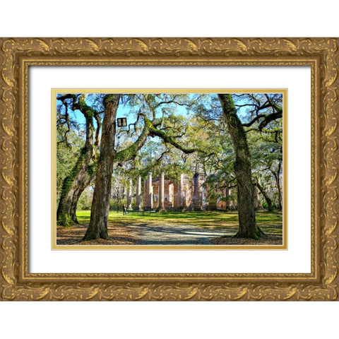 Take a Pic Gold Ornate Wood Framed Art Print with Double Matting by Malone, Will