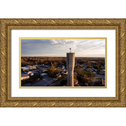 Standpipe Gold Ornate Wood Framed Art Print with Double Matting by Malone, Will