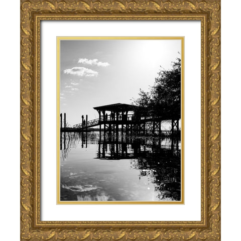 Beautiful Bluffton Day 2 Gold Ornate Wood Framed Art Print with Double Matting by Malone, Will