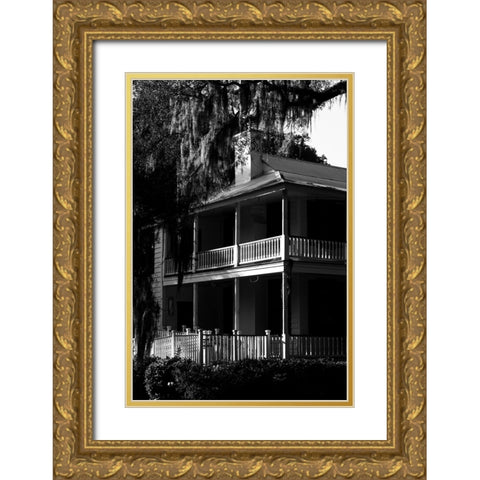 Bluffton House Gold Ornate Wood Framed Art Print with Double Matting by Malone, Will