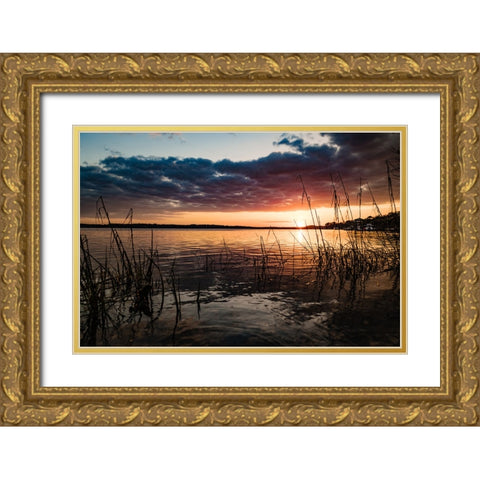 Classic Sunset 2 Gold Ornate Wood Framed Art Print with Double Matting by Malone, Will