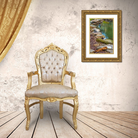 Asleep Gold Ornate Wood Framed Art Print with Double Matting by Malone, Will