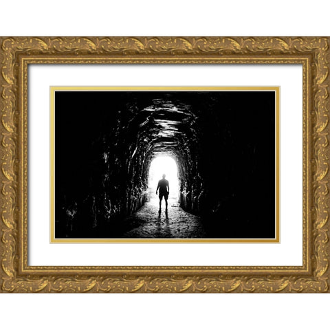 Stumphouse Gold Ornate Wood Framed Art Print with Double Matting by Malone, Will