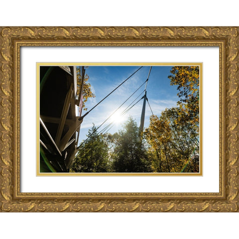 Suspension Gold Ornate Wood Framed Art Print with Double Matting by Malone, Will