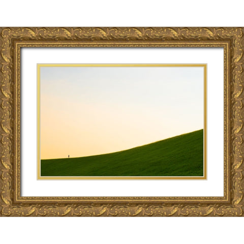A Long Way Gold Ornate Wood Framed Art Print with Double Matting by Malone, Will
