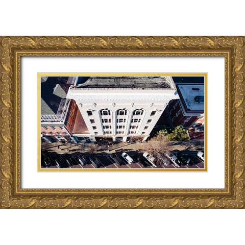 Business Exchange Above 2 Gold Ornate Wood Framed Art Print with Double Matting by Malone, Will