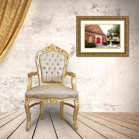 Episcople Church Gold Ornate Wood Framed Art Print with Double Matting by Malone, Will