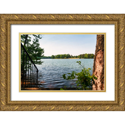 Hartwell Horizon Gold Ornate Wood Framed Art Print with Double Matting by Malone, Will