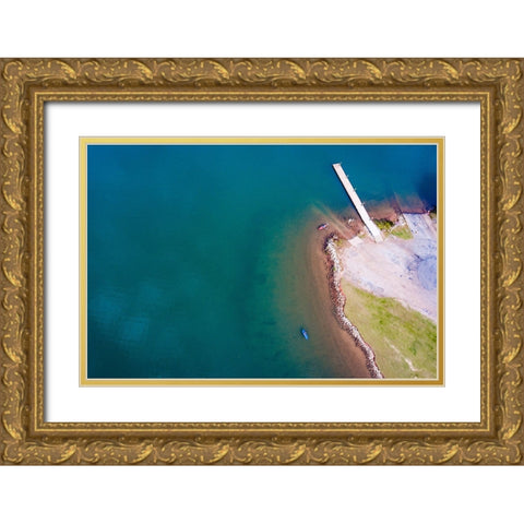 Hartwell Paradise Gold Ornate Wood Framed Art Print with Double Matting by Malone, Will