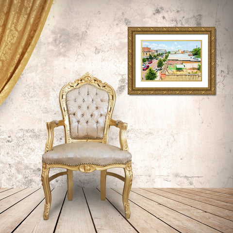 Jackson St 3 Gold Ornate Wood Framed Art Print with Double Matting by Malone, Will