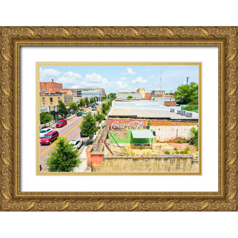 Jackson St 3 Gold Ornate Wood Framed Art Print with Double Matting by Malone, Will