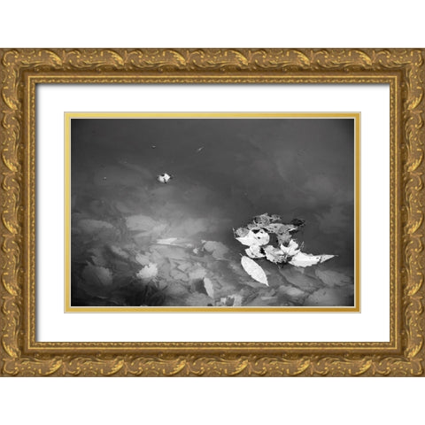 Leaves Gold Ornate Wood Framed Art Print with Double Matting by Malone, Will