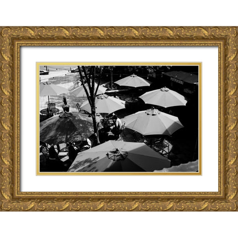 Lunch 2 Gold Ornate Wood Framed Art Print with Double Matting by Malone, Will