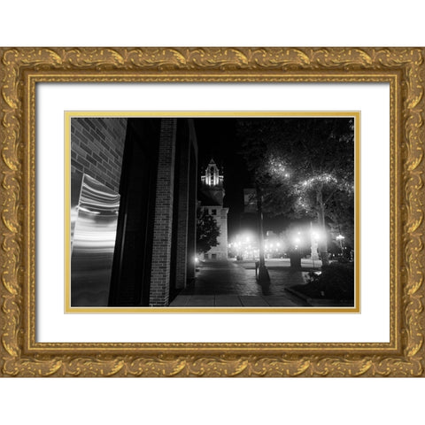 Nightwalk Gold Ornate Wood Framed Art Print with Double Matting by Malone, Will