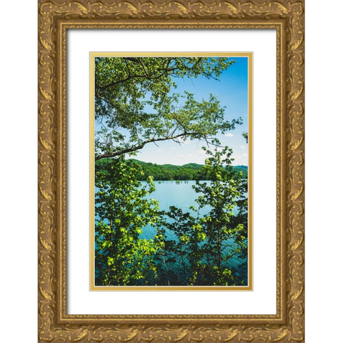 Ocoee Summer 3 Vertical Gold Ornate Wood Framed Art Print with Double Matting by Malone, Will