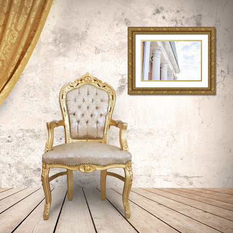 Pelzer Columns Gold Ornate Wood Framed Art Print with Double Matting by Malone, Will