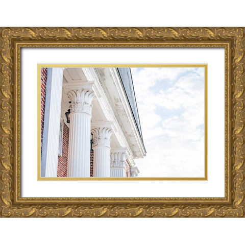 Pelzer Columns Gold Ornate Wood Framed Art Print with Double Matting by Malone, Will