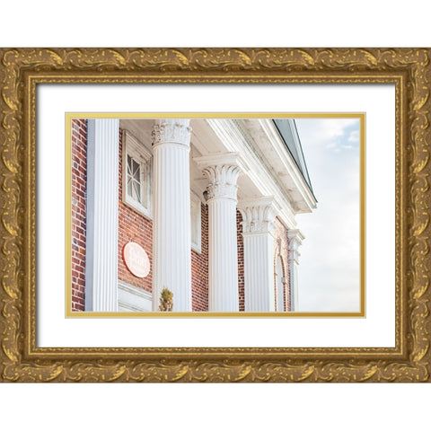 Pelzer Columns 3 Gold Ornate Wood Framed Art Print with Double Matting by Malone, Will