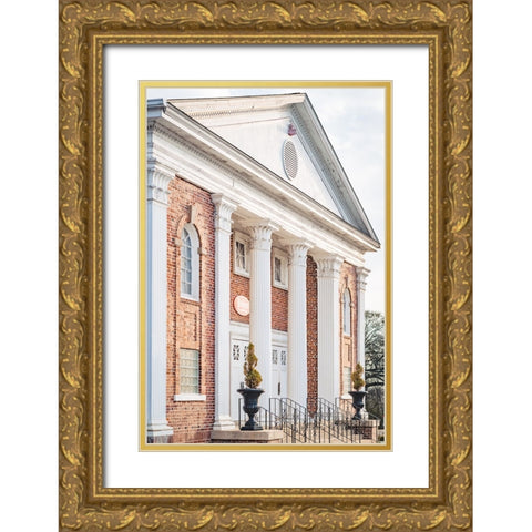Pelzer Columns 4 Gold Ornate Wood Framed Art Print with Double Matting by Malone, Will