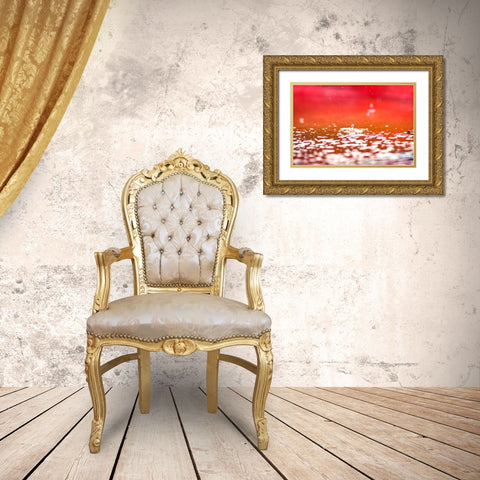 Red Gold Ornate Wood Framed Art Print with Double Matting by Malone, Will