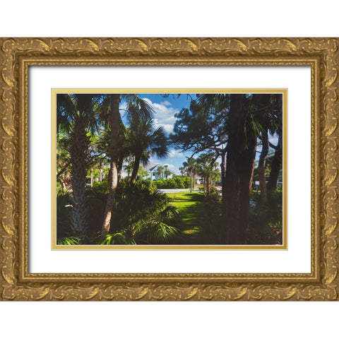 Tarpon Gold Ornate Wood Framed Art Print with Double Matting by Malone, Will