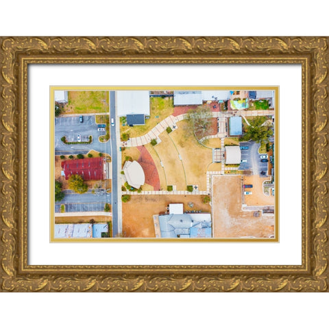The Amphitheater 2 Gold Ornate Wood Framed Art Print with Double Matting by Malone, Will