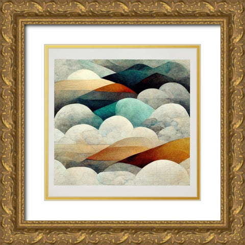 Cloud Dream 1 Gold Ornate Wood Framed Art Print with Double Matting by Screendoor