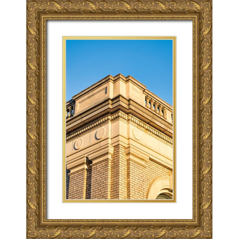 Corner 9 Gold Ornate Wood Framed Art Print with Double Matting by Malone, Will