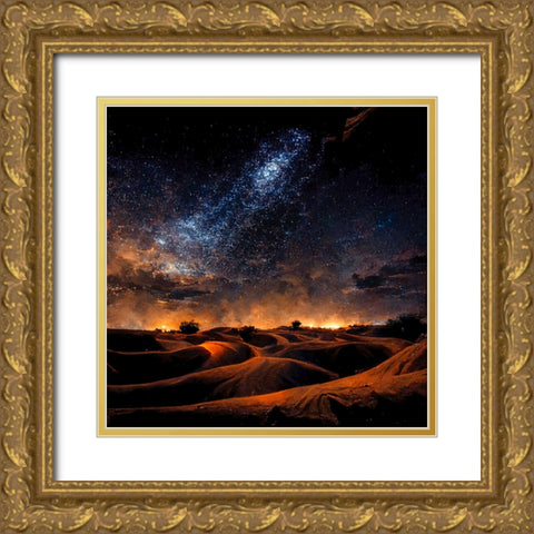 Dune Sea 6 Gold Ornate Wood Framed Art Print with Double Matting by Screendoor