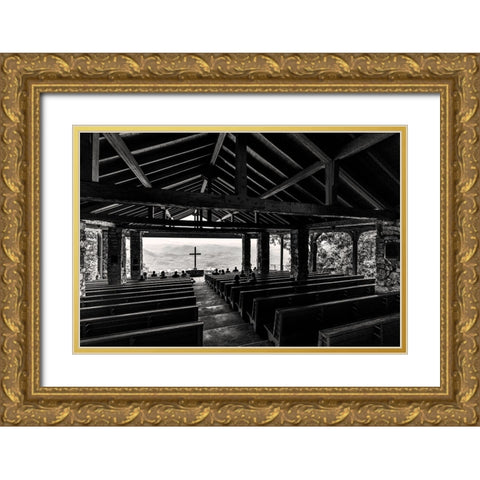 Eyes to the Hills 2 Gold Ornate Wood Framed Art Print with Double Matting by Malone, Will