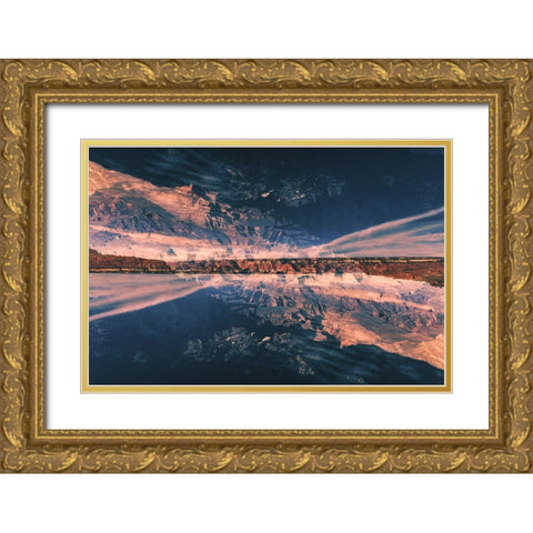Grand Canyon 2 Gold Ornate Wood Framed Art Print with Double Matting by Malone, Will